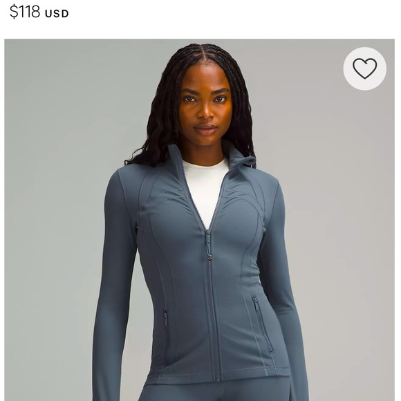 COPY - Lululemon grey stretch workout jacket. Been worn for a couple seasons - Picture 1 of 3